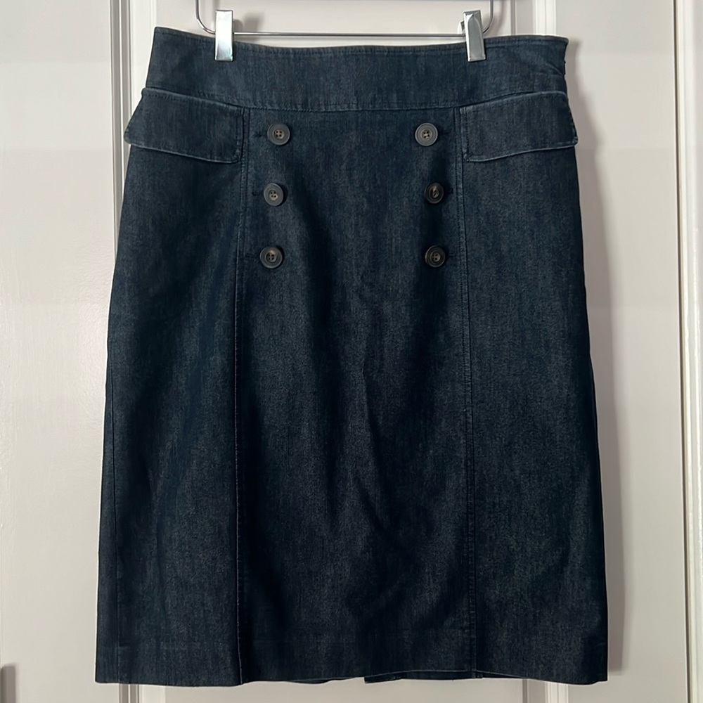 Halogen Blue Denim Skirt